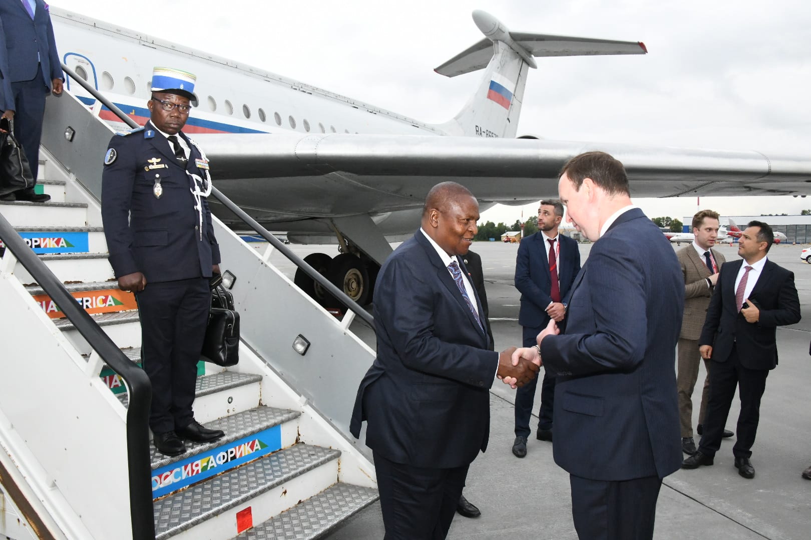 RCA : le président Faustin Archange Touadéra prend part au Sommet Russie-Afrique