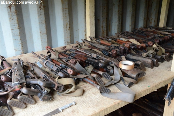 RCA : des armes à feu et munitions déterrées au cours d’une opération