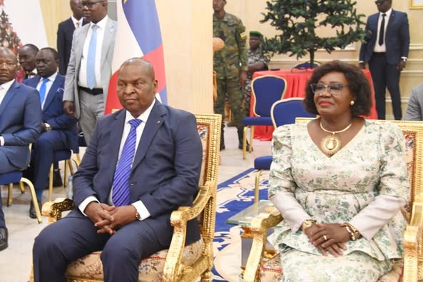 RCA: cérémonie de présentation des vœux du Nouvel An au Couple présidentiel