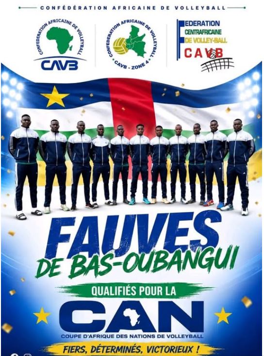 Volleyball : la RCA qualifiée pour le Championnat d’Afrique de la zone 4