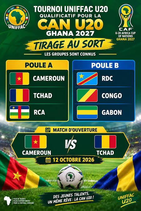 CAN U20 2027 : la RCA en quête d’un ticket